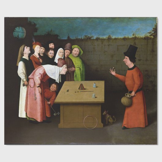 Hieronymus Bosch de conjurer Cadeaupapier (Vlak)