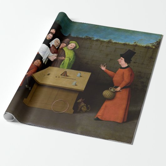 Hieronymus Bosch de conjurer Cadeaupapier (Uitgerold)