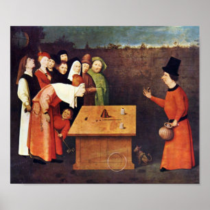 Hieronymus Bosch-De goochelaar Poster