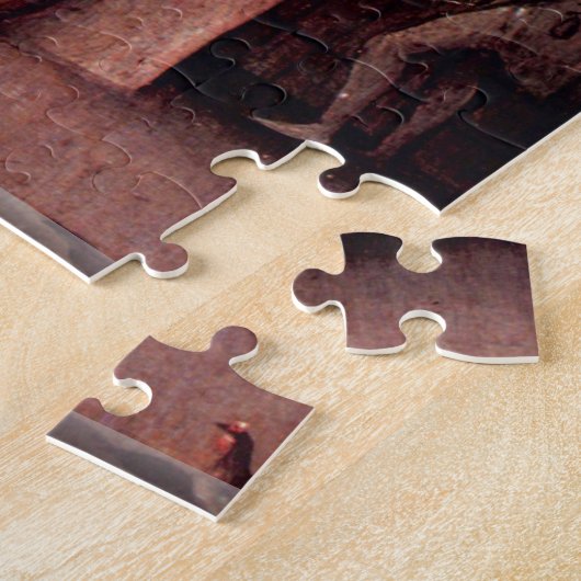 Hieronymus Bosch - De vagrants geven de PUZZLE Legpuzzel (Zijkant)