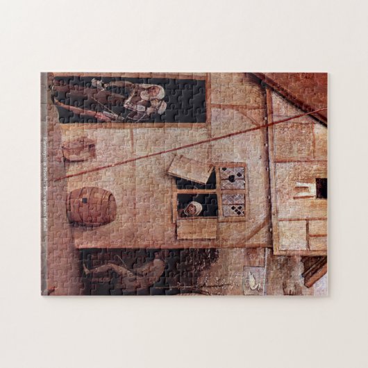 Hieronymus Bosch - De vagrants geven de PUZZLE Legpuzzel (Horizontaal)