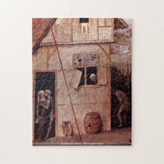 Hieronymus Bosch - De vagrants geven de PUZZLE Legpuzzel