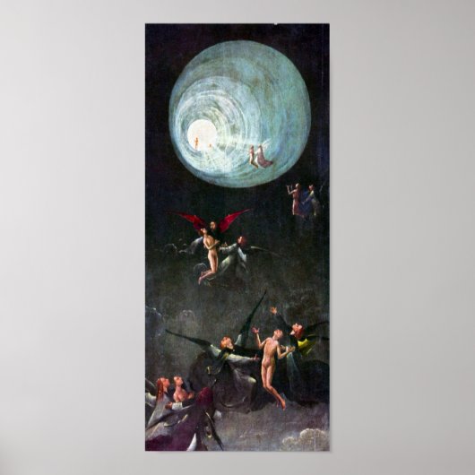 Hieronymus Bosch-De vlucht naar de hemel Poster (Voorkant)