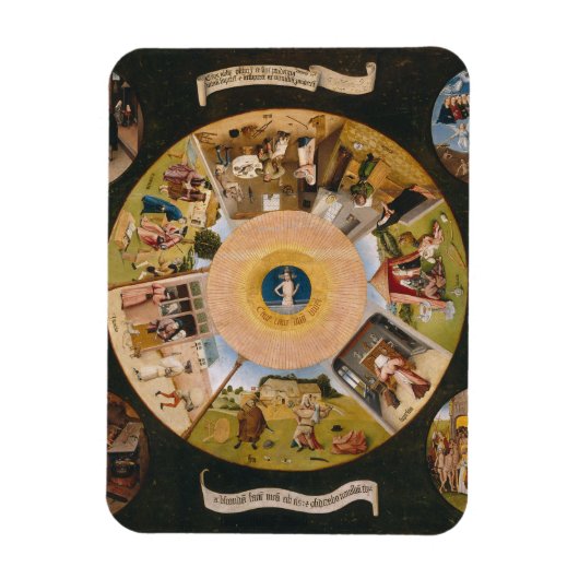 Hieronymus Bosch - de zeven dodelijke zonden Magneet (Verticaal)