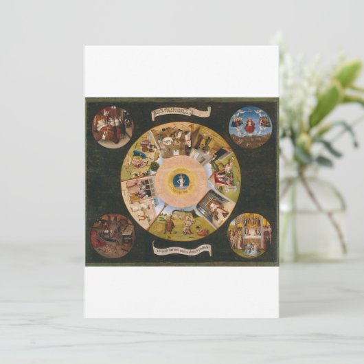 Hieronymus Bosch - de zeven doodzonnen en de F Kaart (Staand voorkant)