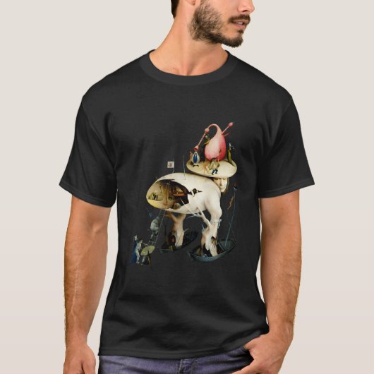 Hieronymus Bosch Detail Tuin van Ely Delights T-shirt (Voorkant)