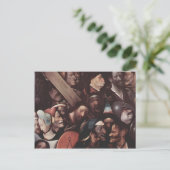 Hieronymus Bosch - Het dragen van het kruis Briefkaart (Staand voorkant)