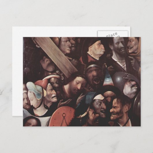 Hieronymus Bosch - Het dragen van het kruis Briefkaart (Voorkant / Achterkant)