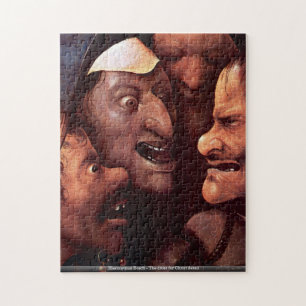 Hieronymus Bosch - Het kruis voor Christus detail Legpuzzel