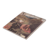 Hieronymus Bosch-St.John de Baptist in de Meditati Tegeltje (Zijkant)