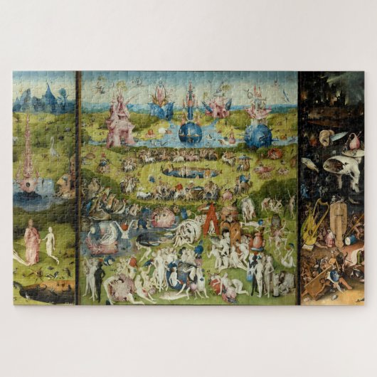 Hieronymus Bosch Surreal  Fine Art Painting Legpuzzel (Horizontaal)