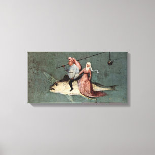 Hieronymus Bosch - Temptation of St Anthony Canvas Afdruk