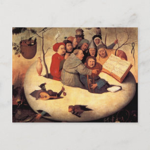 Hieronymus Bosch- The Concert in the Egg Briefkaart