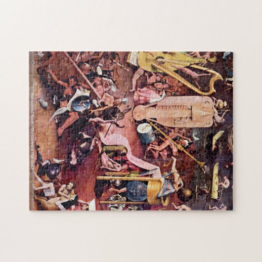 Hieronymus Bosch - The Garden of Hell detail PUZZL Legpuzzel (Horizontaal)