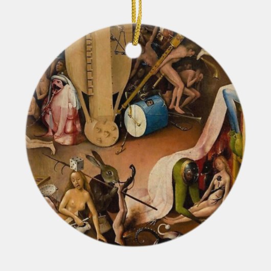 Hieronymus Bosch-The Garden of Hell Keramisch Ornament (Voorkant)