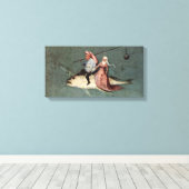 Hieronymus Bosch - Verleiding van Sint Antonius Canvas Afdruk (Insitu (Houten vloer))