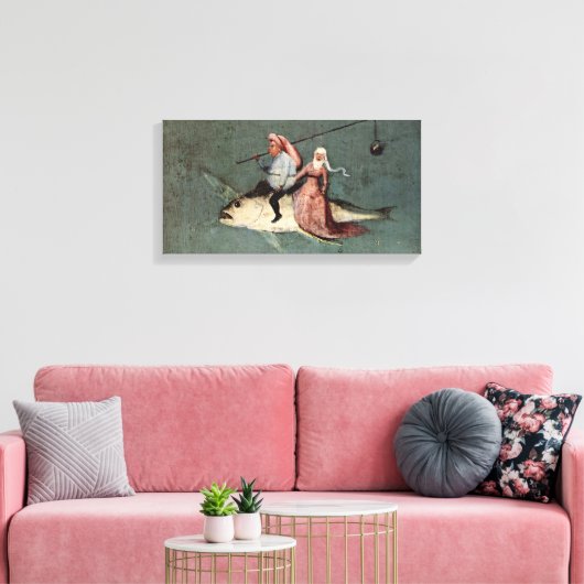 Hieronymus Bosch - Verleiding van Sint Antonius Canvas Afdruk (Insitu (Woonkamer))