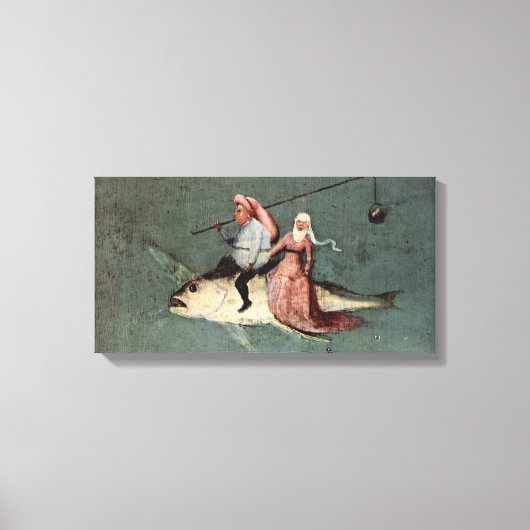 Hieronymus Bosch - Verleiding van Sint Antonius Canvas Afdruk (Voorkant)