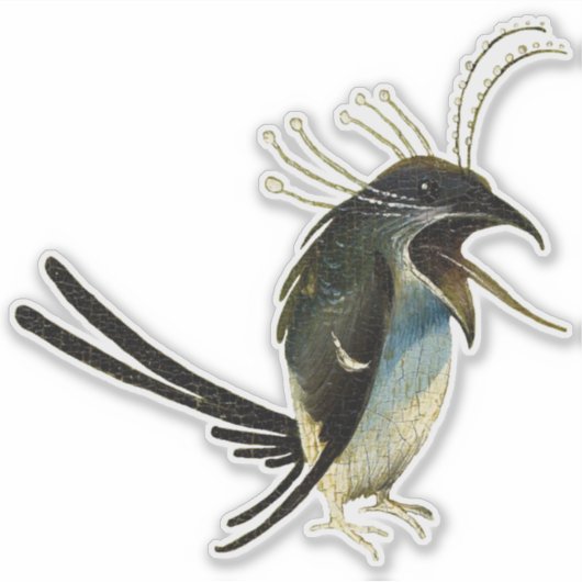 Hieronymus Bosch's Vogel Vinyl Sticker (Voorkant)