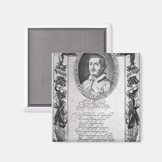 Hieronymus Frescobaldi, gegraveerd door Christelij Magneet (Voorkant / Achterkant)