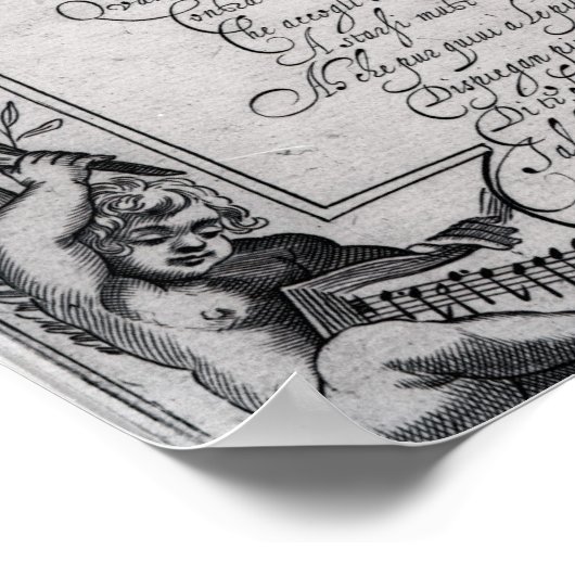 Hieronymus Frescobaldi, gegraveerd door Christelij Poster (Hoek)