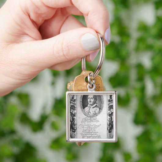 Hieronymus Frescobaldi, gegraveerd door Christelij Sleutelhanger (Hand)