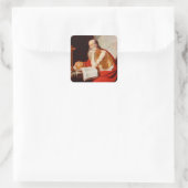 Hiëronymus Vierkante Sticker (Tas)