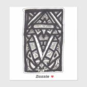 Hierophant, door Brian Benson, vinylsticker Sticker (Vel)