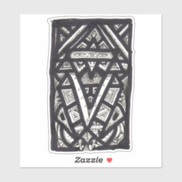 Hierophant, door Brian Benson, vinylsticker Sticker