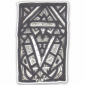 Hierophant, door Brian Benson, vinylsticker Sticker (Voorkant)