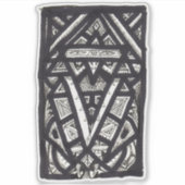 Hierophant, door Brian Benson, vinylsticker Sticker (Voorkant)