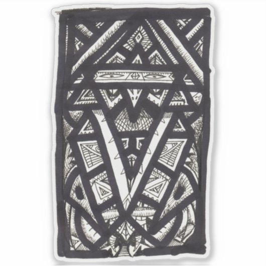 Hierophant, door Brian Benson, vinylsticker Sticker (Voorkant)