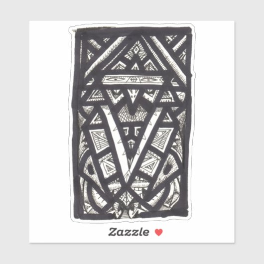 Hierophant, door Brian Benson, vinylsticker Sticker (Vel)