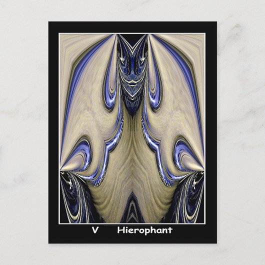 Hierophant Tarot-kaart Briefkaart (Voorkant)