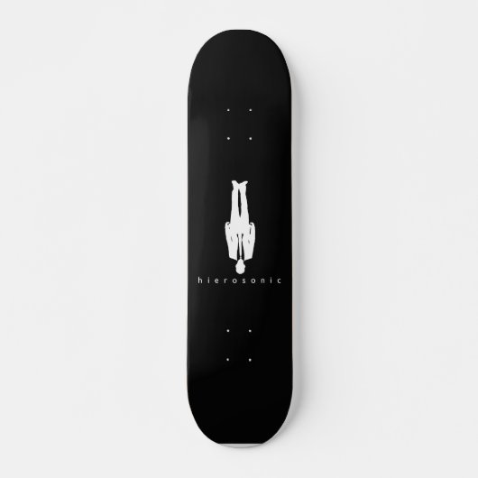 Hierosonic Hangman Deck (zwart) Persoonlijk Skateboard (Voorkant)