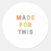 HIERVOOR GEMAAKT | Religieus decimaal | Bijbelse v Ronde Sticker (Voorkant)