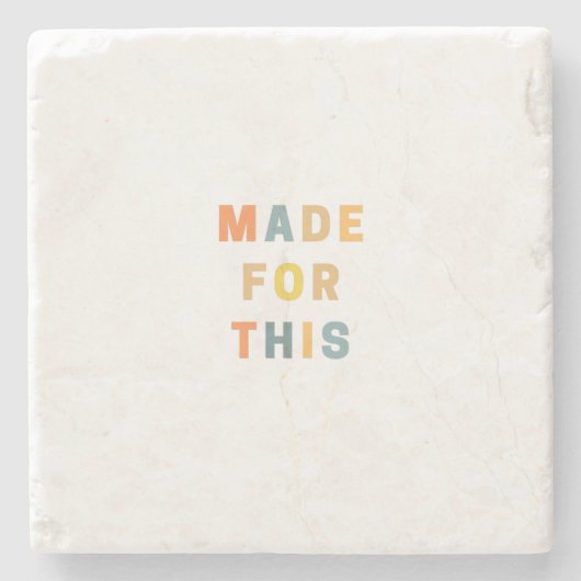 HIERVOOR GEMAAKT | Religieus decimaal | Bijbelse v Stenen Onderzetter (Voorkant)