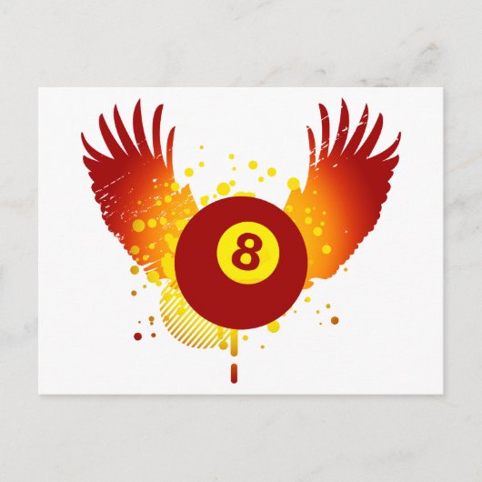 hifi billiards briefkaart (Voorkant)