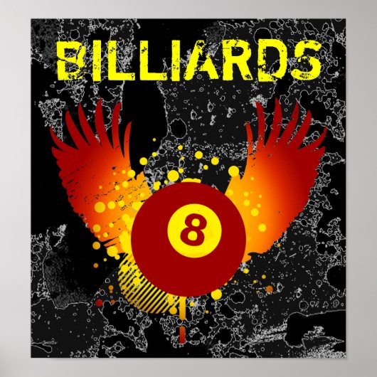hifi billiards poster (Voorkant)