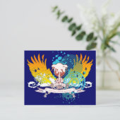 hifi-boom. briefkaart (Staand voorkant)