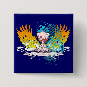 hifi-boom. vierkante button 5,1 cm