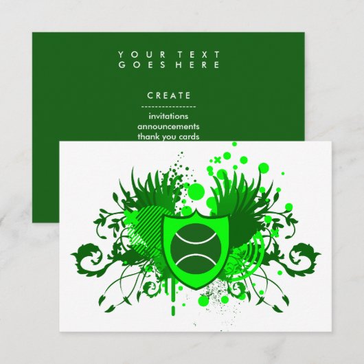 hifi - crest tennis ball kaart (Voorkant / Achterkant)