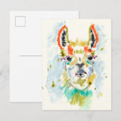 Hifi Llama - Portrait Briefkaart (Voorkant / Achterkant)