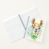 Hifi Llama - Portrait Notitieboek (Binnen)