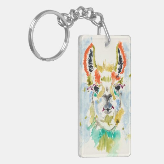 Hifi Llama - Portrait Sleutelhanger (Voorkant Links)