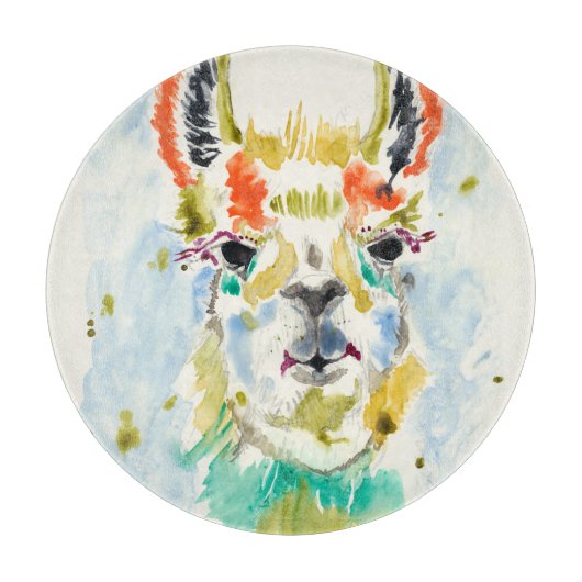 Hifi Llama - Portrait Snijplank (Voorkant)
