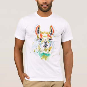 Hifi Llama - Portrait T-shirt