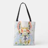 Hifi Llama - Portrait Tote Bag (Achterkant)