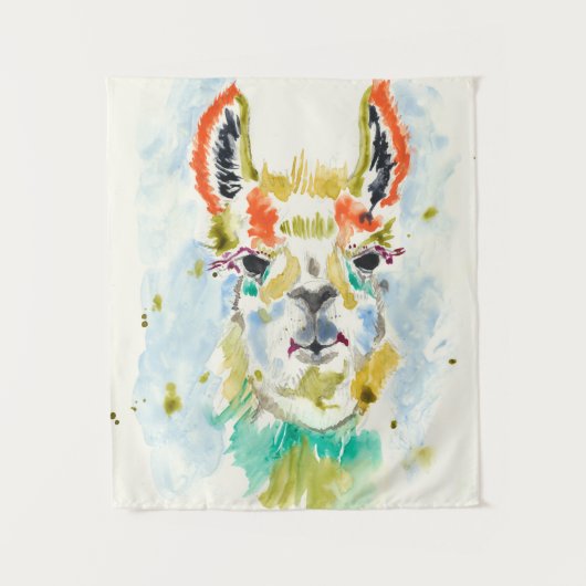 Hifi Llama - Portrait Wandkleed (Voorkant)