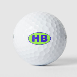 Higgins Beach Blauw Groen HB Oval Logo Golfballen